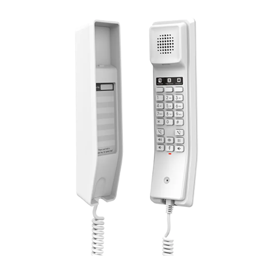 Telefon Fix IP Hotel Grandstream GHP610 cu 2 Linii 1x RJ45 Alb