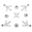 Conectori Procart pentru Pavilion de Gradina 3x3m ABS Set 9 Piese Alb