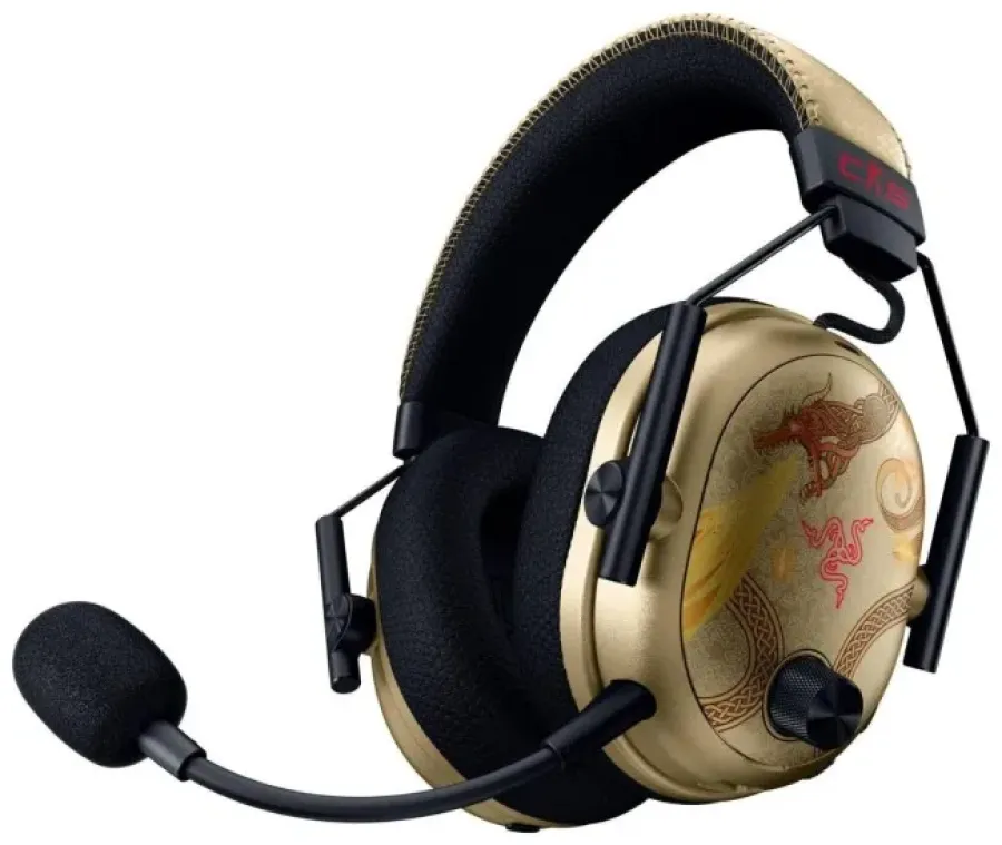 Căști Razer BlackShark V3 Pro - Counter Strike 2 Edition (beige/brown, ANC, 2.4 GHz dongle, Bluetooth, USB, 3.5 mm jack) — imaginea 2