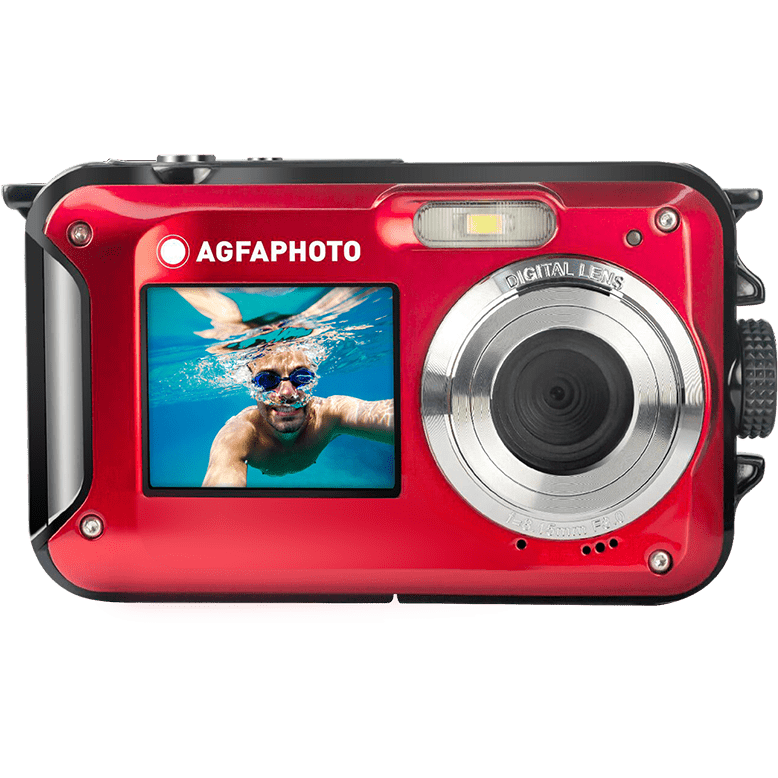 Aparat Foto Digital Realishot WP8000 24MP Full HD Zoom 16x Impermeabil pana la 3M Rosu