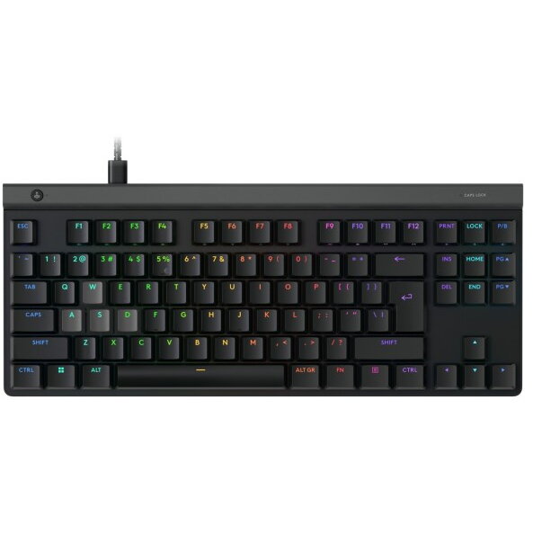 Tastatura Logitech G515 Rapid TKL, iluminare RGB, USB (Negru) - imagine 2