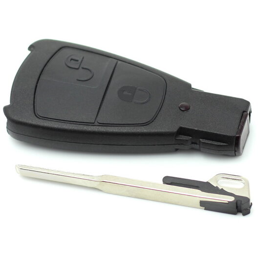 Carcasa pentru Cheie Mercedes Benz Tip Smartkey cu 2 Butoane Negru