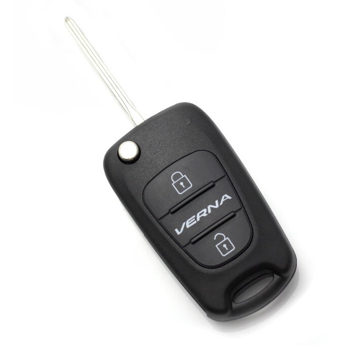 Carcasa pentru Cheie Hyundai Verna Tip Briceag 2 Butoane Negru
