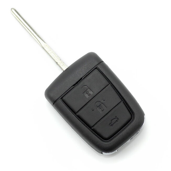 Carcasa pentru Cheie cu 3+1 Butoane  CHEVROLET Negru