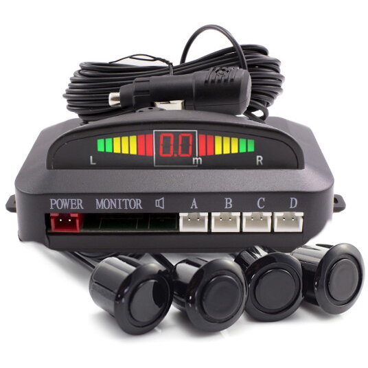 Set Senzori de Parcare Wireless Afisaj LED Negru