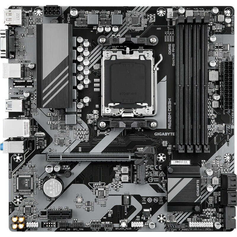 Placa de baza GIGABYTE A620M DS3H, AM5, mATX, DDR5, AMD A620 - imagine 2