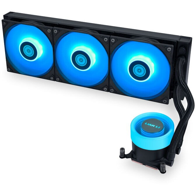 Cooler CPU Lian Li Liquid Cooling GA II Lite, iluminare RGB, 2500RPM (Negru) - imagine 2