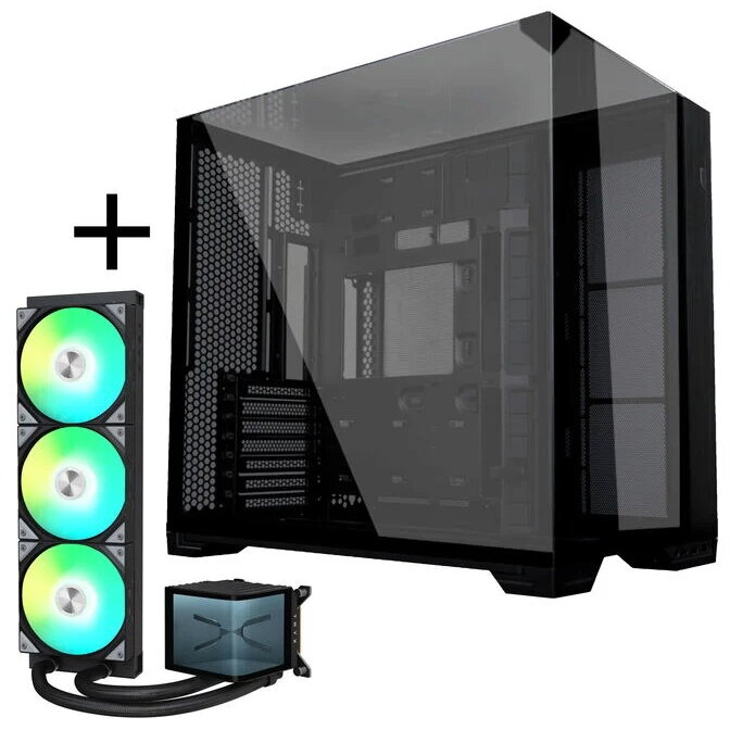Carcasa + Cooler Procesor AiO O11 Vision Compact + TRYX PANORAMA ARGB Negru
