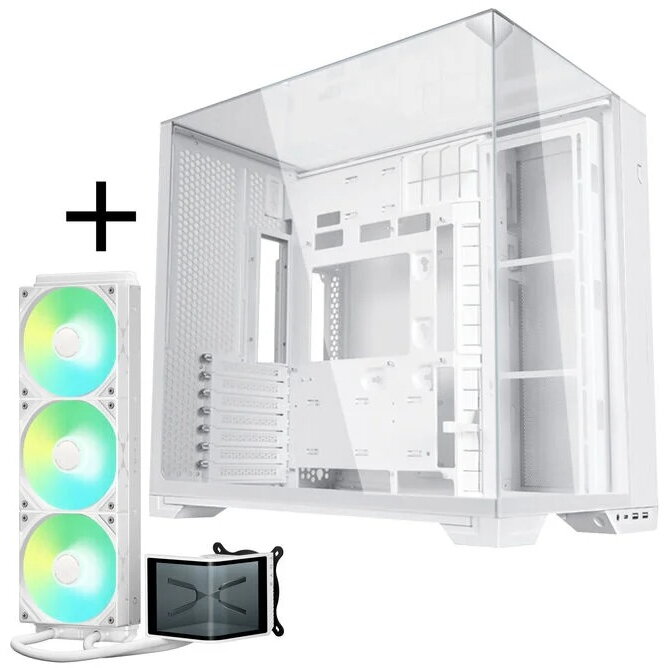 Carcasa + Cooler Procesor AiO O11 Vision Compact + TRYX PANORAMA SE ARGB Alb