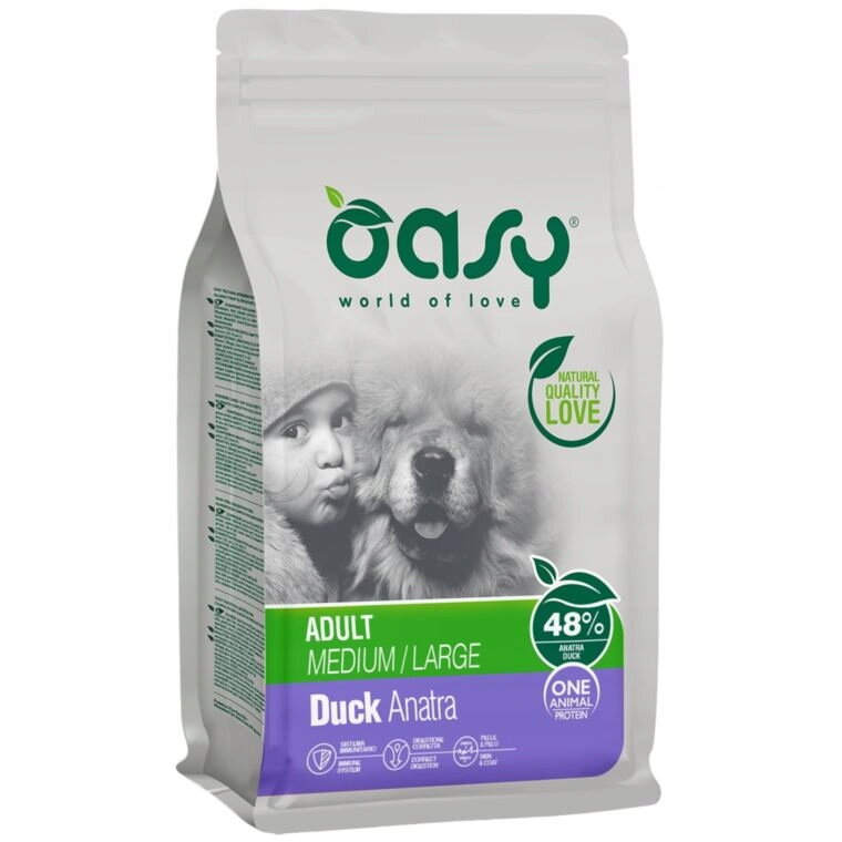 Hrana Uscata pentru Câini Oasy Adult ML Rata 12kg