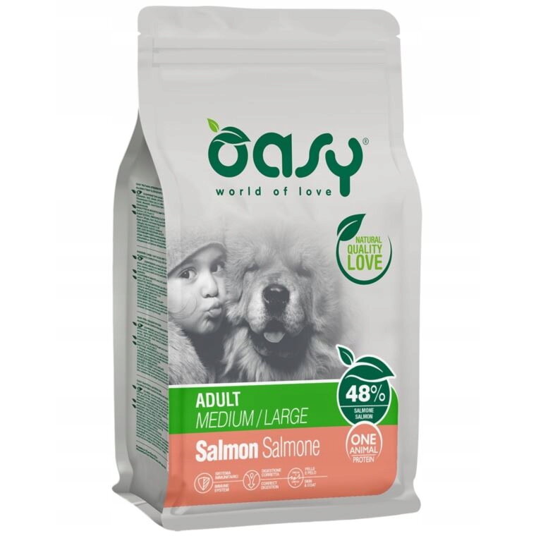 Hrana Uscata pentru Câini Oasy Adult ML Somon 12kg