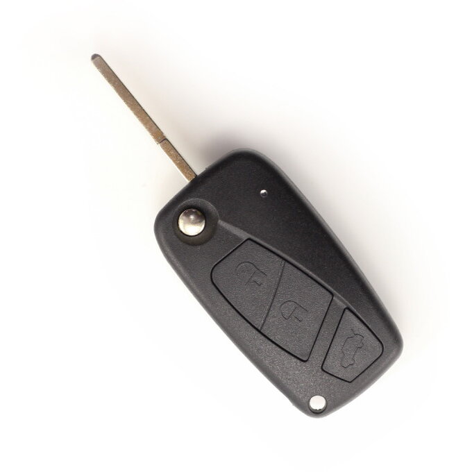 Carcasa pentru Cheie Fiat Tip Briceag 3 Butoane Negru