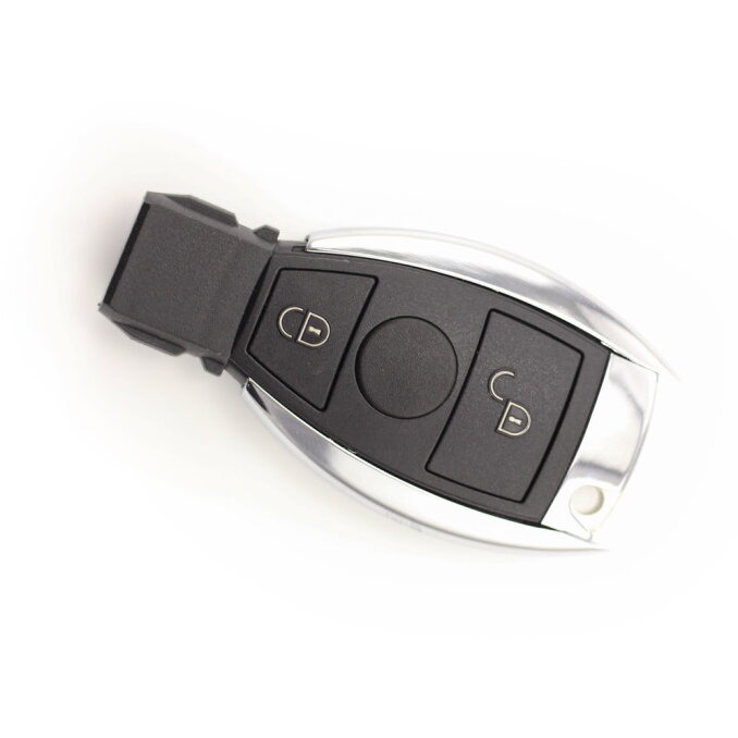Smart Key Mercedes 2 Butoane Argintiu/Negru