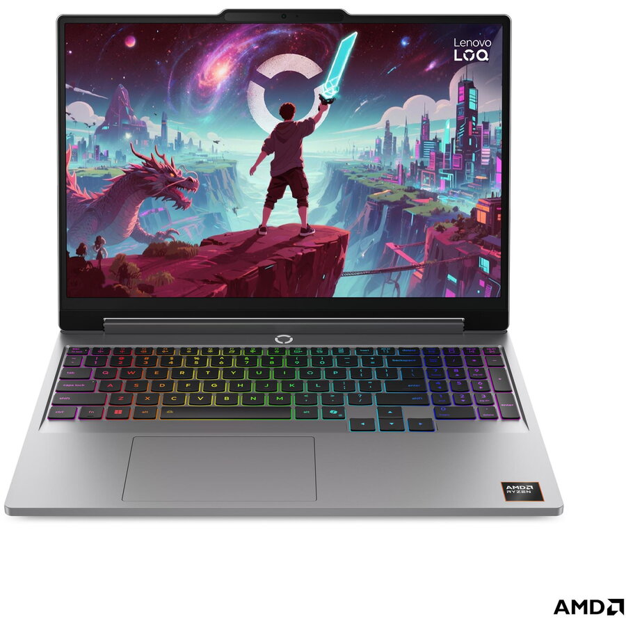 Laptop LOQ WUXGA 15.3 inch AMD Ryzen 7 250 16GB 512GB SSD RTX 5060 Free Dos Luna Grey