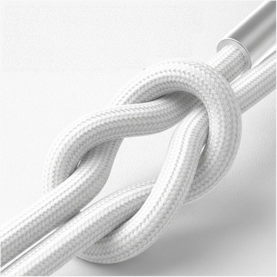 Cablu de date 3MK Hyper N-SERIES, USB-C la Lightning, 27W, 3A, 0.5m, Alb — imaginea 4