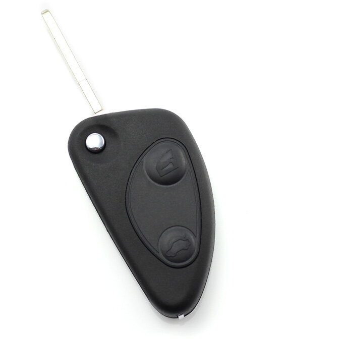 Carcasa pentru Cheie Alfa Romeo Tip Briceag cu 2 Butoane Negru