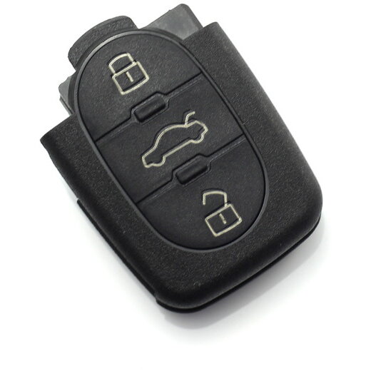 Carcasa pentru Cheie Audi cu 3 Butoane Baterie 1616 Negru