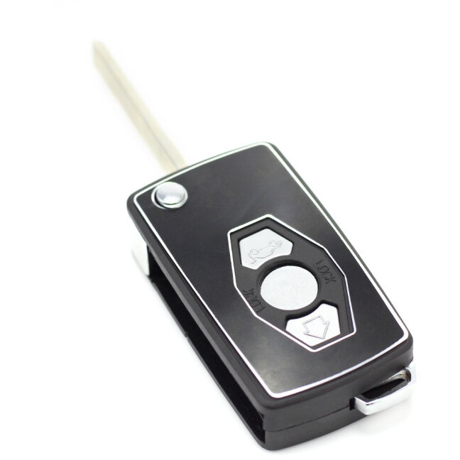 Carcasa pentru Cheie BMW Tip Briceag  cu 3 Butoane Negru