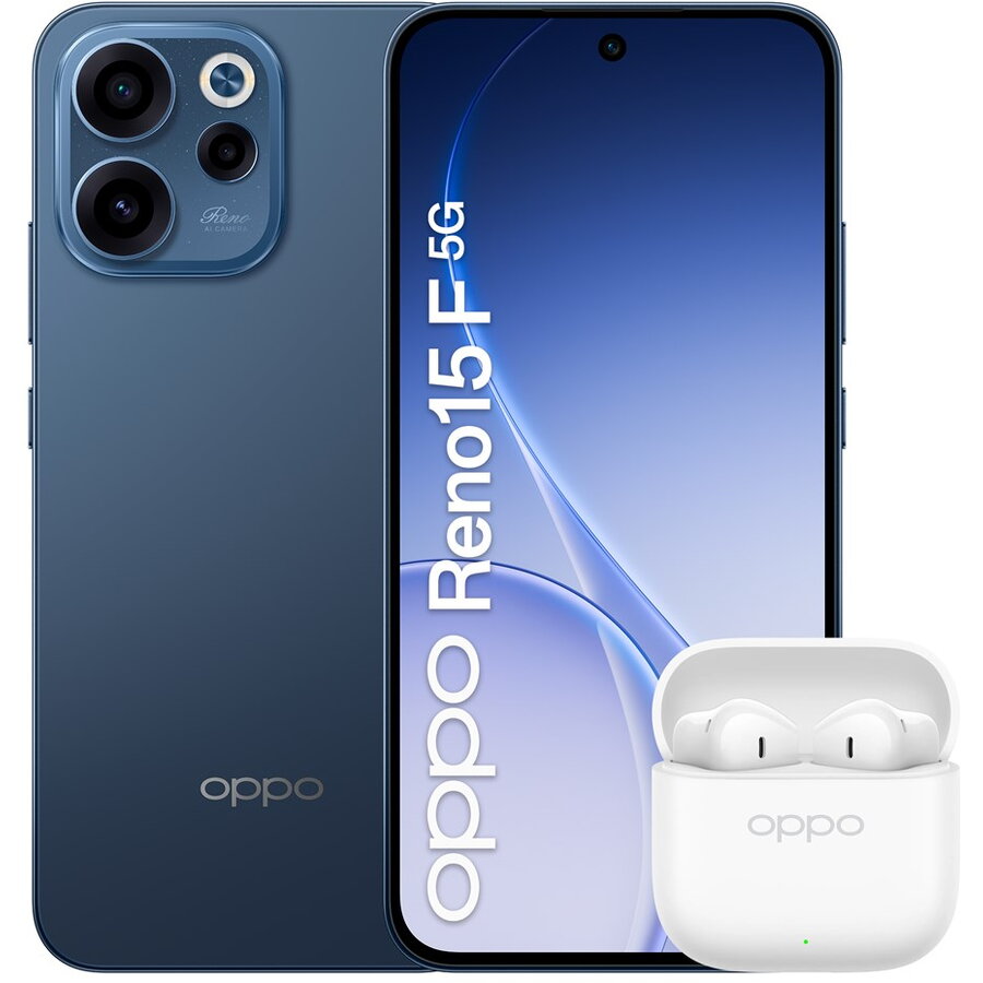 Smartphone Reno15 F 5G Twilight Black Box 6.57inch Dual SIM Android 16.0 USB Type-C 8GB 256GB 6500mAh Albastru