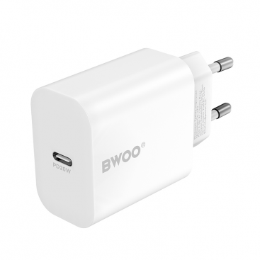 Incarcator BWOO Rețea CDA233 20W 3A 1 x USB-C Alb