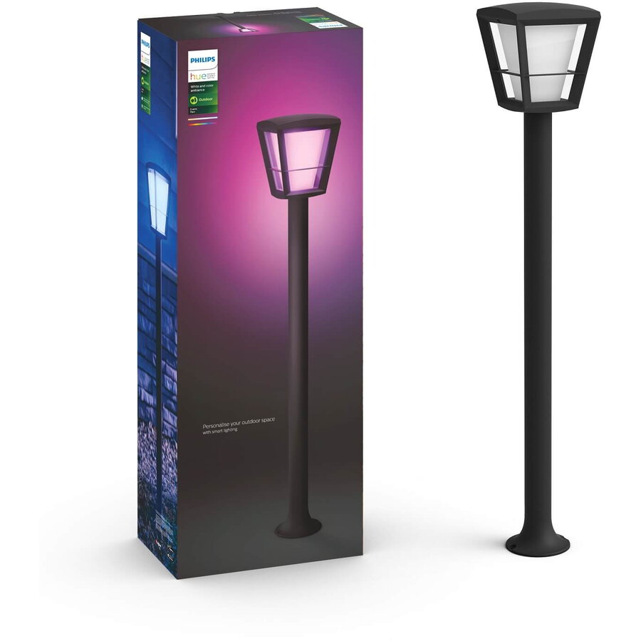 Lampa de Exterior Philips Hue Econic LED RGB IP44 Negru