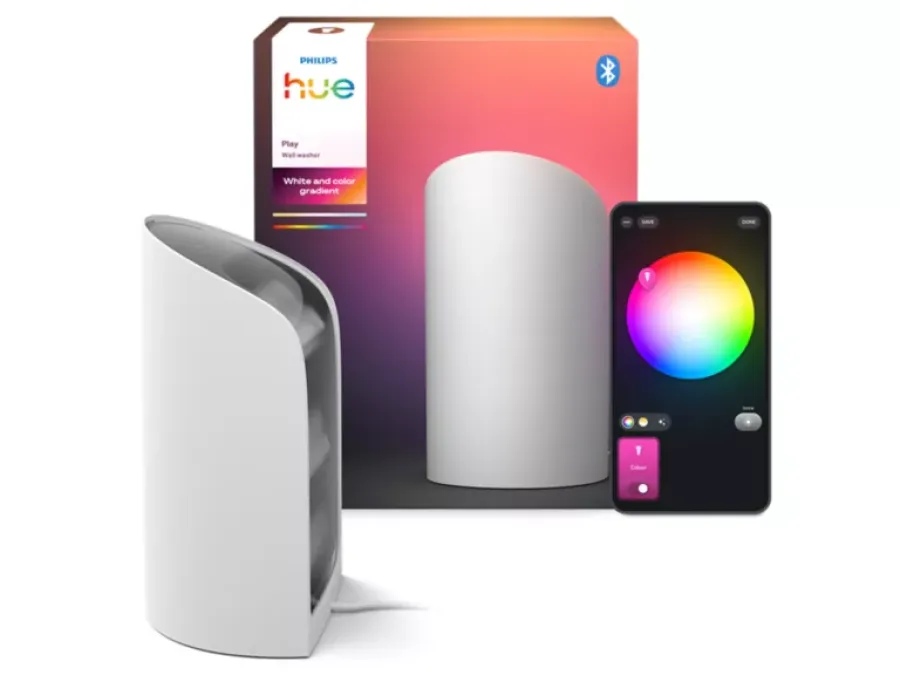Lampă LED Philips Hue Play Wallwasher RGB Tehnologie ColorCast Control prin Aplicație IP20 Alb