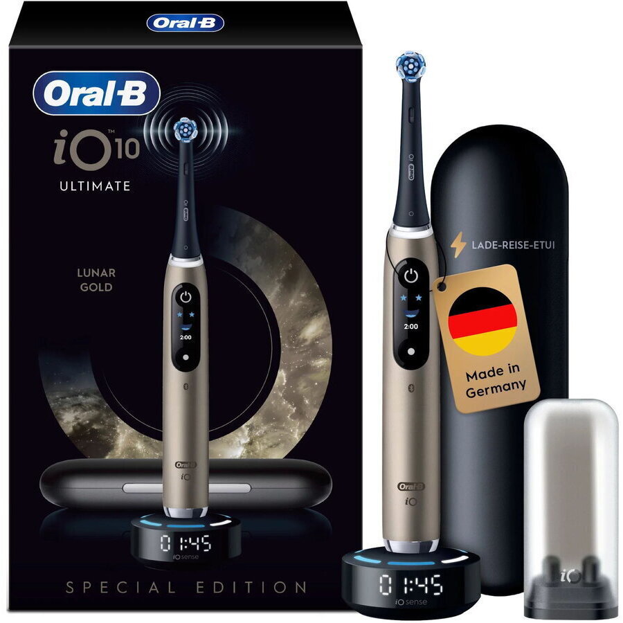 Periuta de Dinti Electrica iO Series 10 Lunar Gold Special Edition IPX7 Negru/Auriu