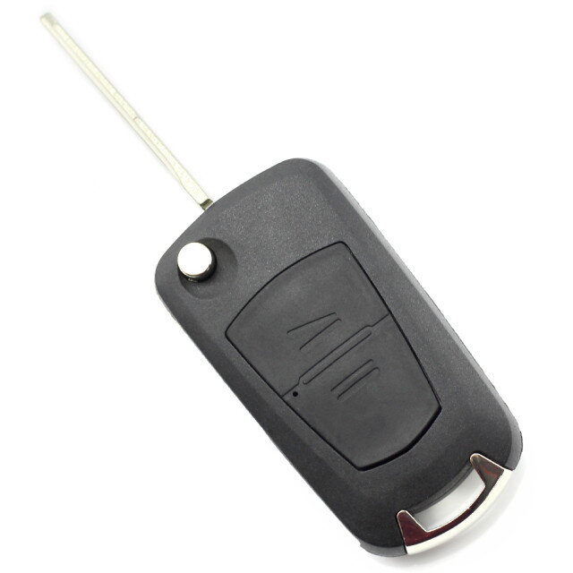 Carcasa pentru Cheie Opel Tip Briceag cu 2 Butoane Lama pe Stanga Negru