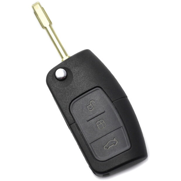 Carcasa pentru Cheie Ford Tip Briceag 3 Butoane Negru