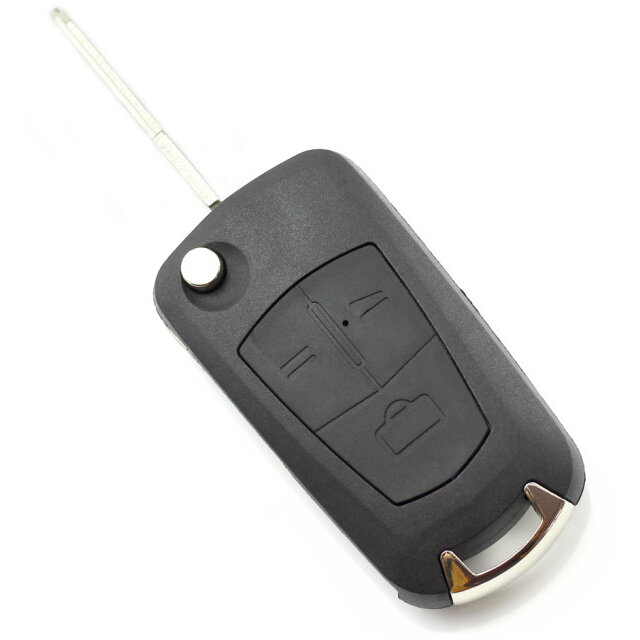 Carcasa pentru Cheie Opel Tip Briceag 3 Butoane Lama pe Stanga Negru