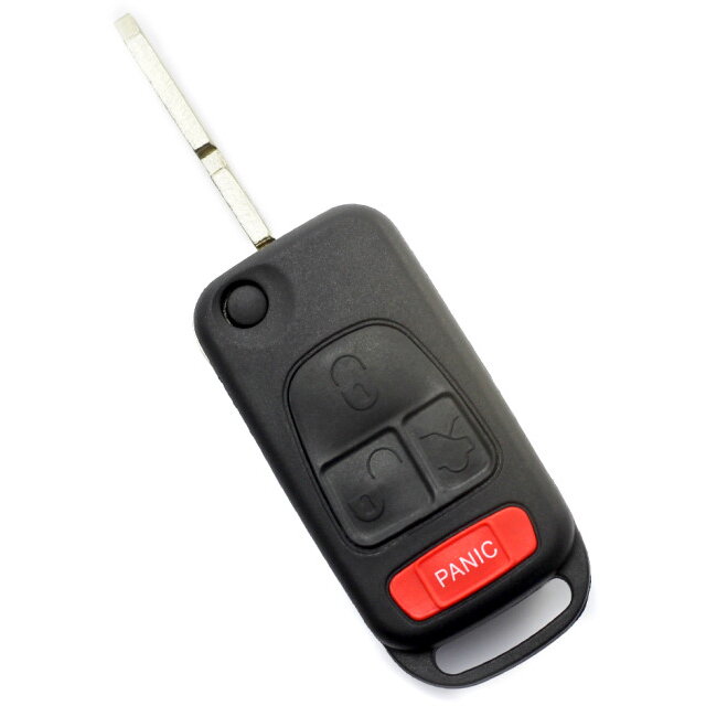 Carcasa pentru Cheie Mercedes Benz Tip Briceag 3 Butoane Buton Panica Lama 4 Piste Negru
