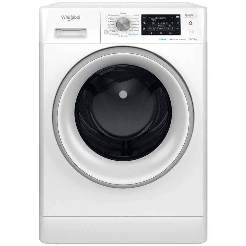 Masina de Spalat Rufe FFWDD 1076258 SV EE cu Uscator Independenta 10Kg Alb