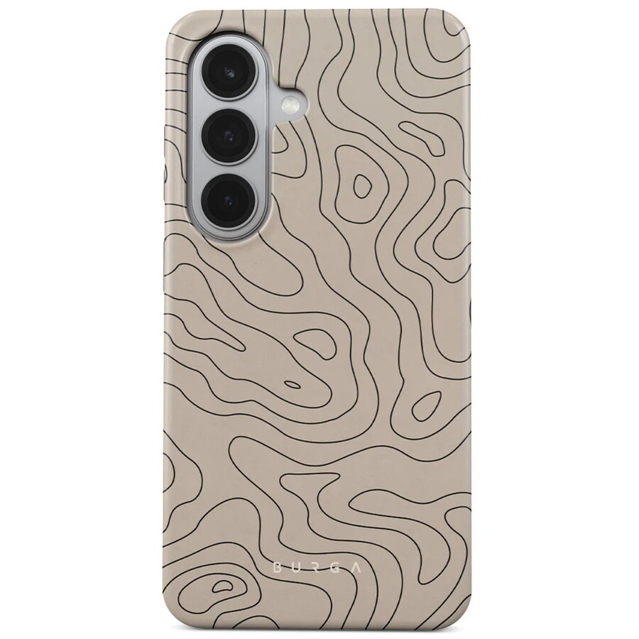 Husa Burga Dual Layer Magnetic Wild Terrain pentru Samsung Galaxy S26 Plus Bej/Negru