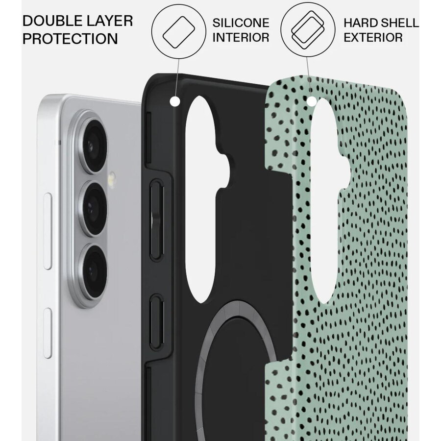 Husa Burga Dual Layer Magnetic Mint Gelato pentru Samsung Galaxy S26 Verde — imaginea 3