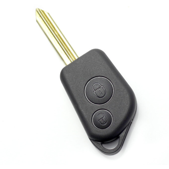 Carcasa pentru Cheie Citroen / Peugeot cu 2 Butoane Negru