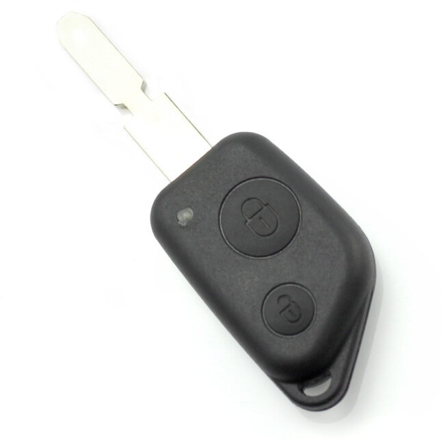 Carcasa pentru Cheie Citroen / Peugeot cu 2 Butoane Lama 4 Piste Negru