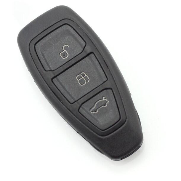 Carcasa pentru Cheie Ford  Tip  Smartkey  cu 3 Butoane si Lama de Urgenta Negru