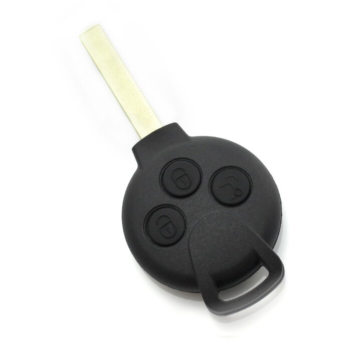 Carcasa pentru Cheie Smart cu 3 Butoane Negru