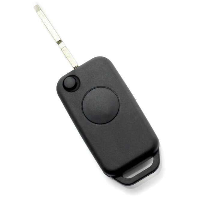 Carcasa pentru Cheie Mercedes Benz Tip Briceag cu 1 Buton  Lama 2 Piste Negru