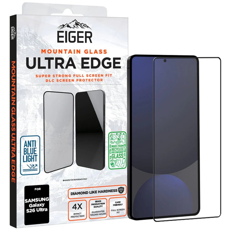 Folie Sticlă Eiger Mountain Glass Ultra GRS pentru Samsung Galaxy S26 Ultra Transparent