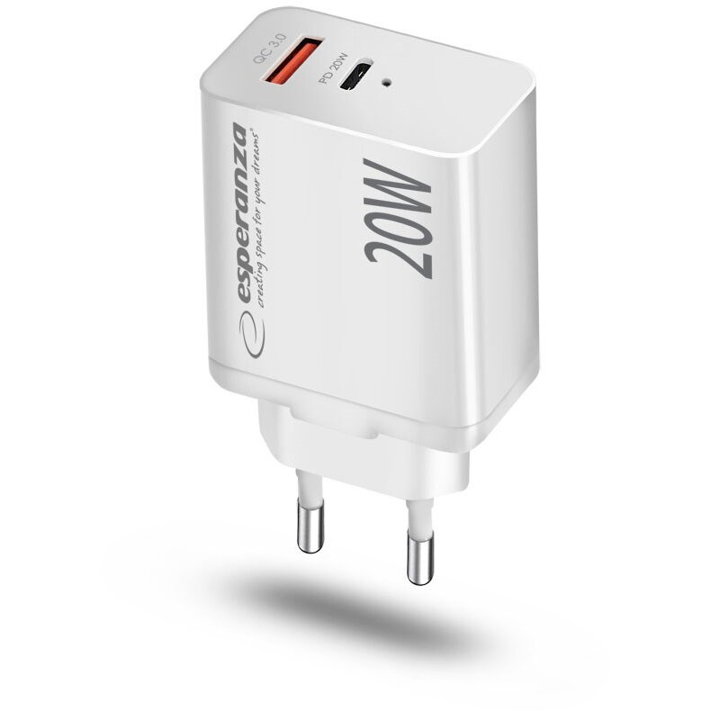 Incarcator Esperanza EZC105W 20W Alb — imaginea 4