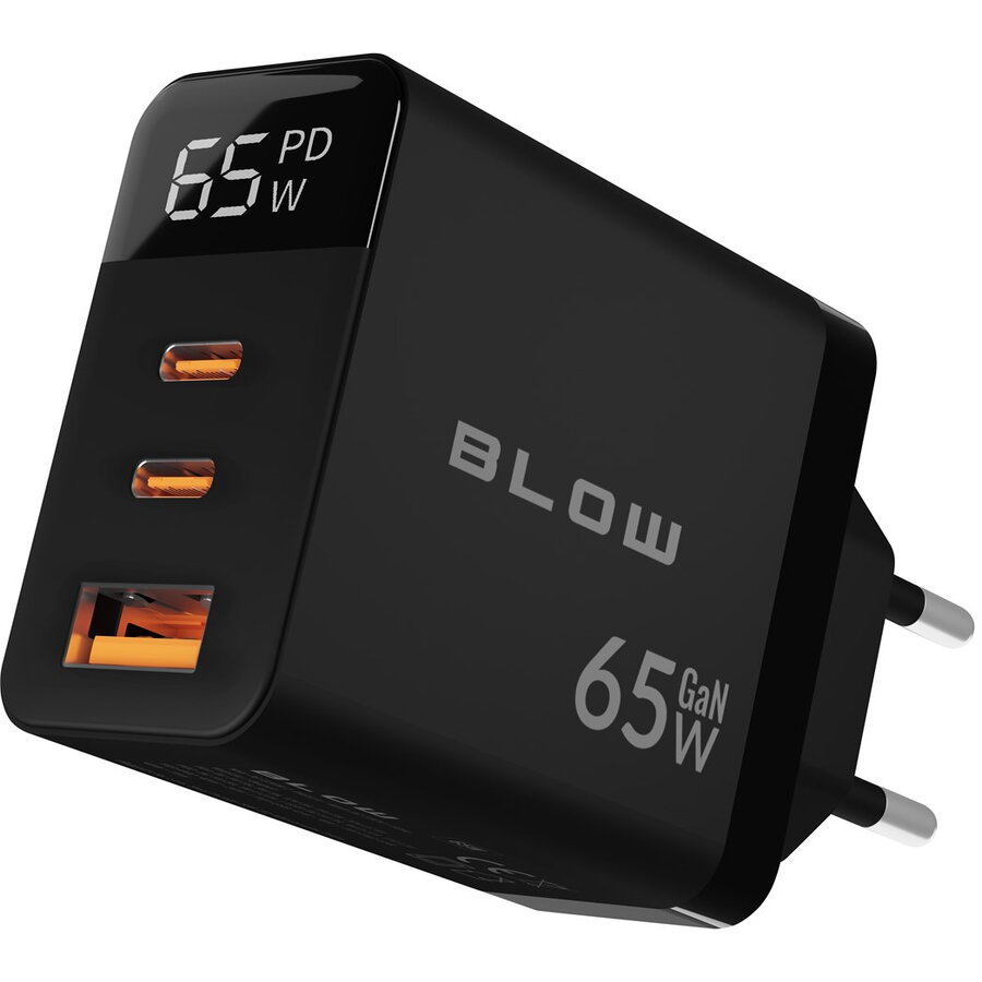 Incarcator USB-Cx2 PD 65W GAN Negru