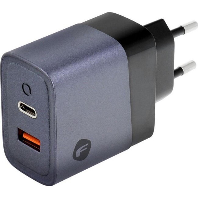 Incarcator F-ENERGY GaN VT-39 Type C + USB A PD QC4.0 4A 45W Gri