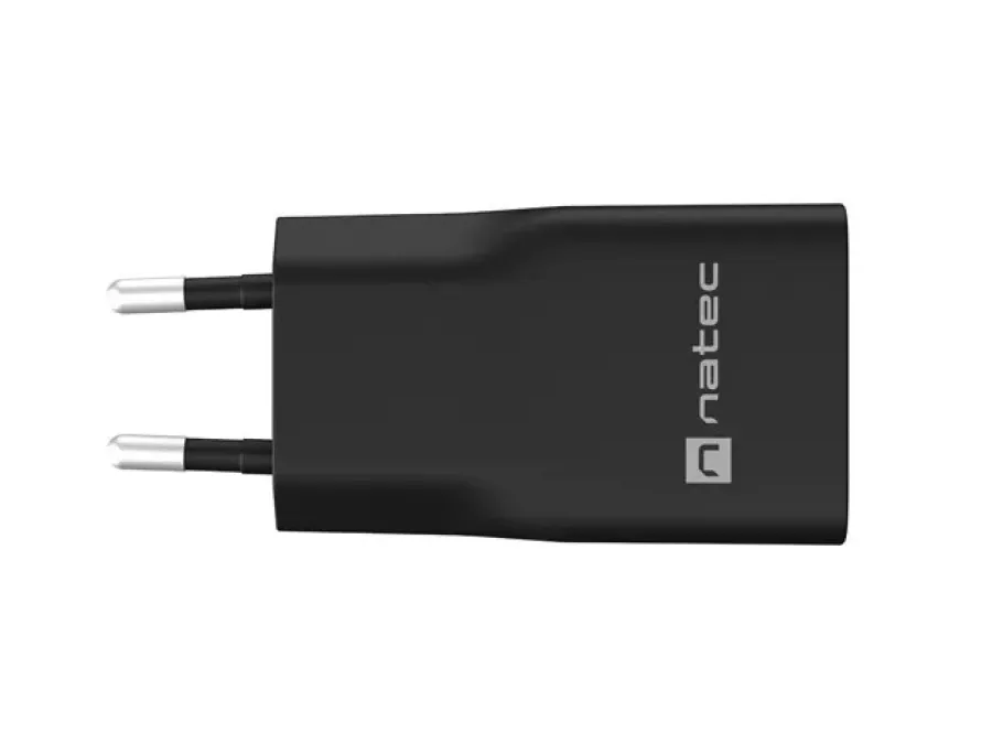 Incarcator Natec Ribera GaN Slim 20W USB-A USB-C Negru — imaginea 4