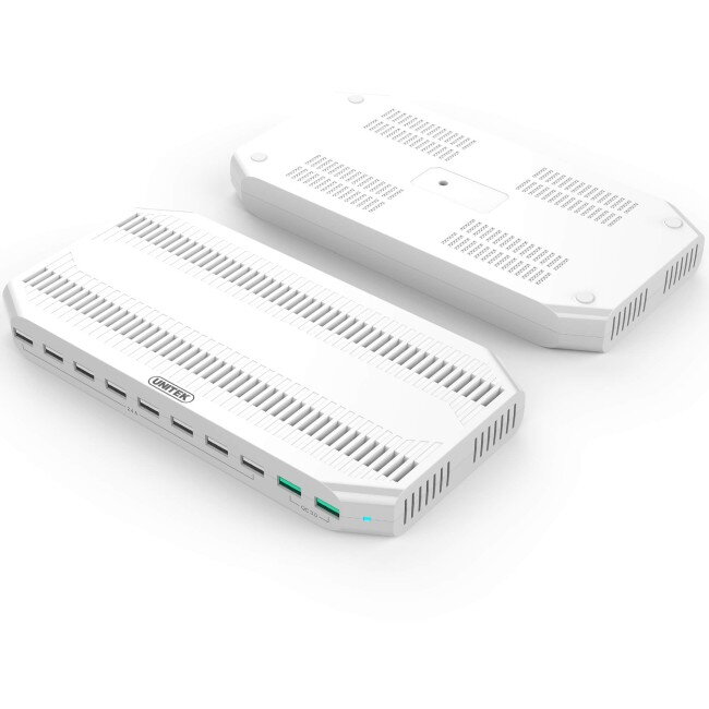 Incarcator Charging Station 10x USB Alb