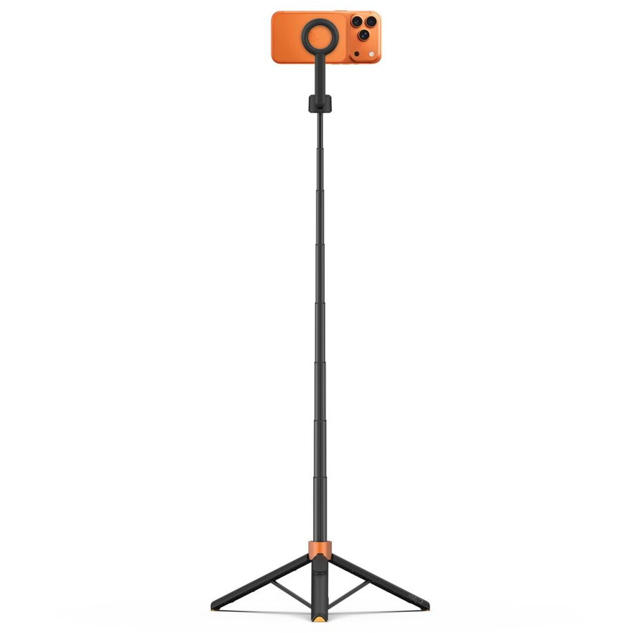 Selfie Stick Tech-Protect L10S pentru telefon, Compatibil MagSagfe, Reglabil, 1.52m, Negru