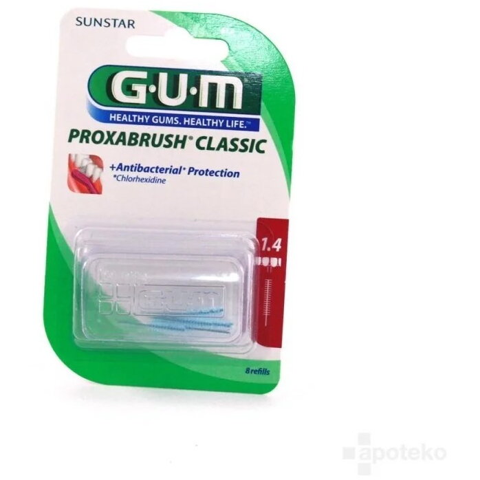 Periuta de Dinti Interdentara GUM612M8B PROXABRUSH Rezerve Perii Fine Cilindric