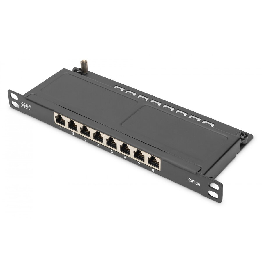 Panou de Conexiuni 7m 1U 10GBase-T 10000 Mbit/s Negru
