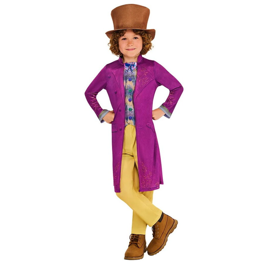 Costum de Carnaval Willy Wonka Deluxe 5+ Ani