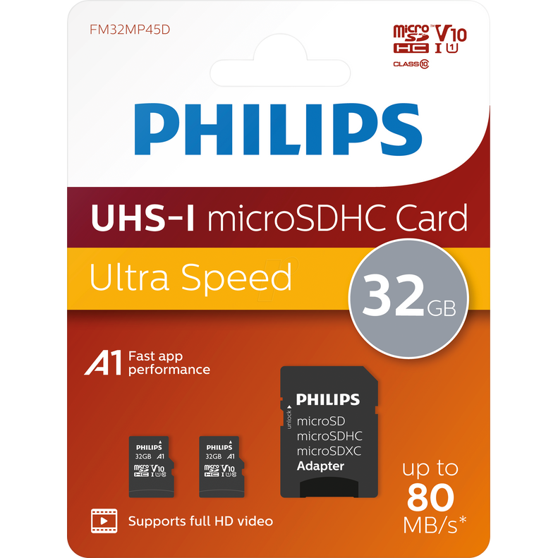 Set Card de Memorie MicroSDHC 2x 32GB Clasa 10 UHS-I U1 Adaptor Inclus